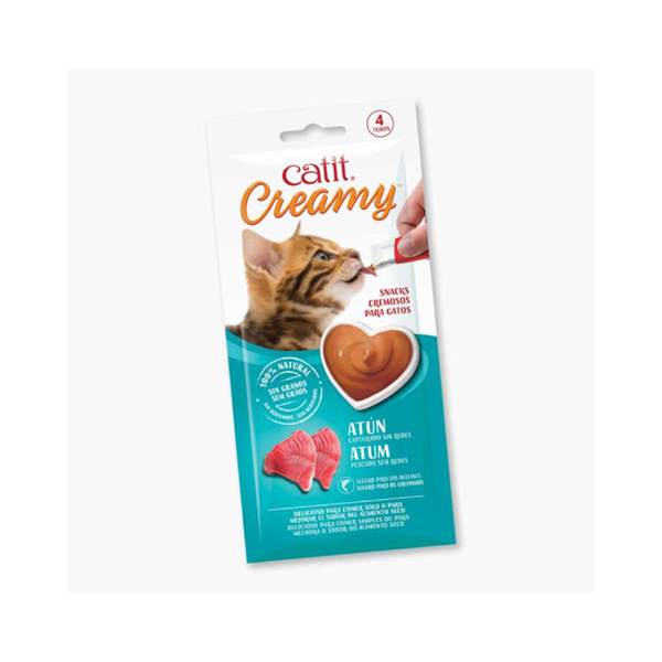 CATIT CREAMY SNACK ATUN 40GR CREMA O HELADO 