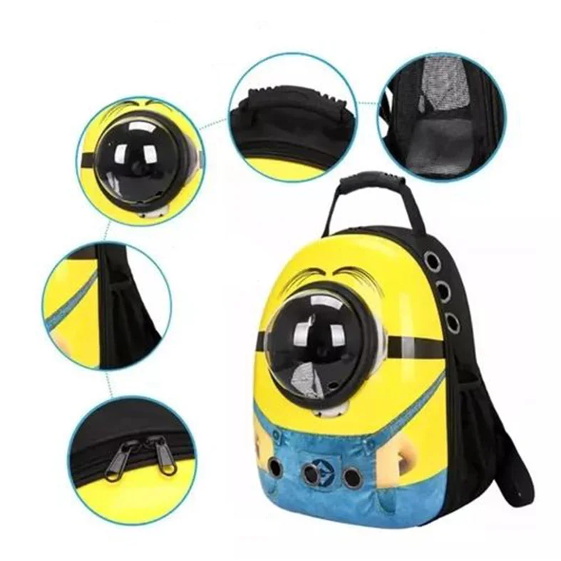 MOCHILA MINIONS C/BURBUJA O REJA 33X19X40CM 